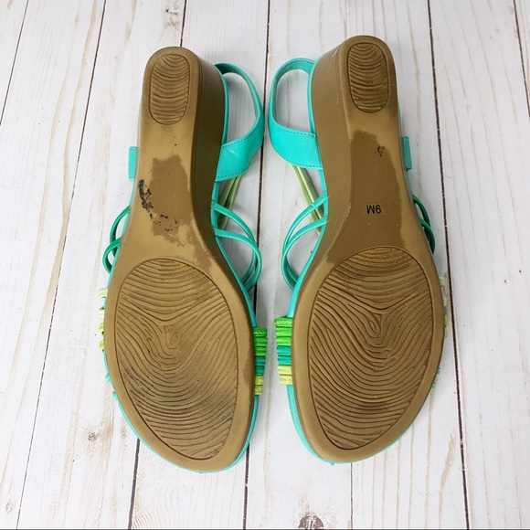 Impo Green and Yellow Strappy Sandals - Picture 6 of 8